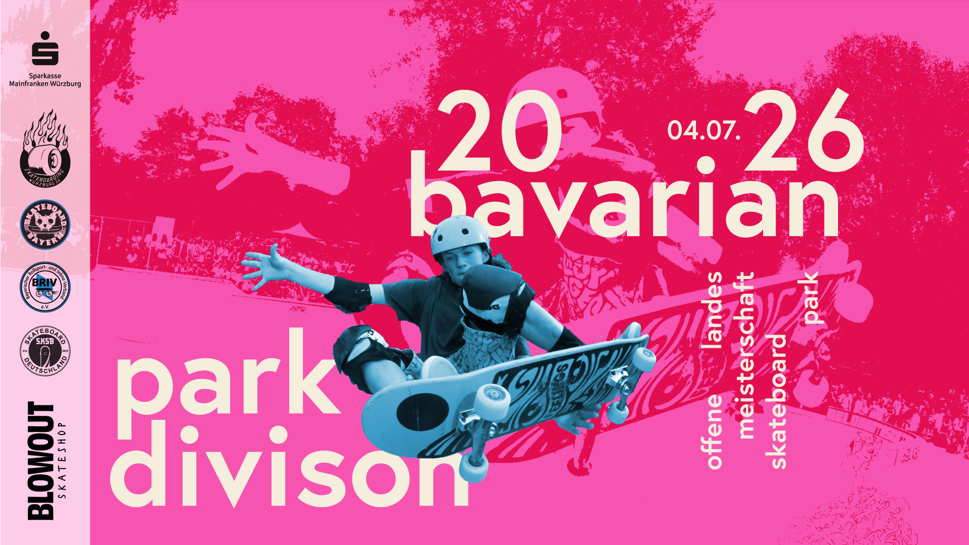 Bayerische Landesmeisterschaft Skateboard Park Würzburg 2026